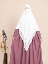 White two layer french khimar