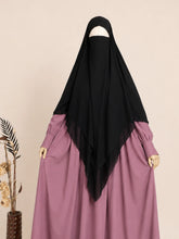 Black two layer french khimar