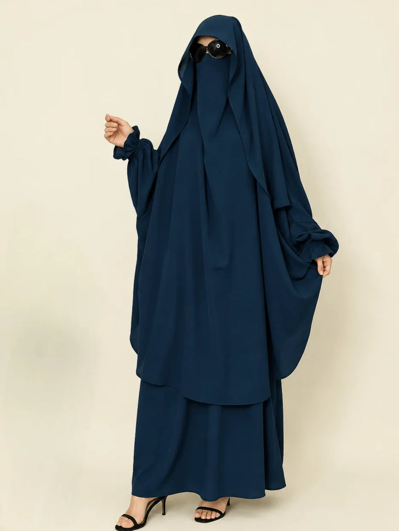 Two Pc Jilbab With Flap