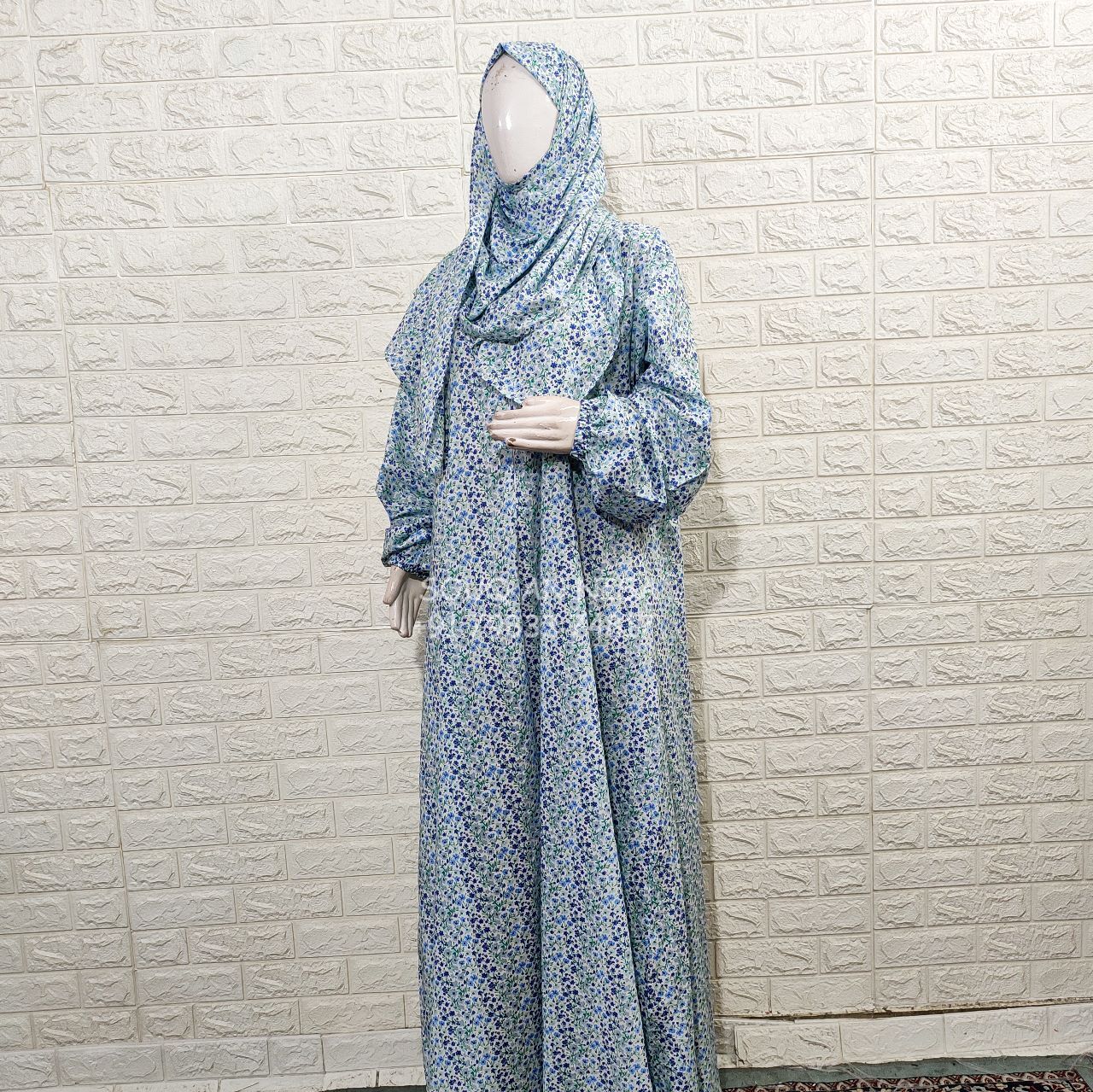 Prayer dress sales with attached scarf