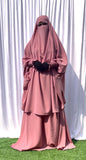 Two Pc Jilbab With Skirt