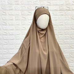 Beige Butterfly Two Pc Jilbab Set