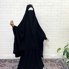 Black Butterfly Two Pc Jilbab Set