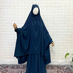 Crystal Blue Butterfly Two Pc Jilbab Set