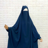 Crystal Blue Butterfly Two Pc Jilbab Set