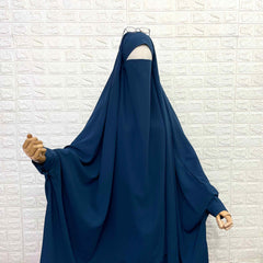 Crystal Blue Butterfly Two Pc Jilbab Set