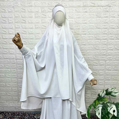 White Butterfly Two Pc Jilbab Set