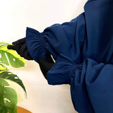 Two Pc Jilbab With Flower Sleeves