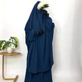 Two Pc Jilbab With Flower Sleeves