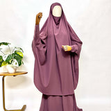 Dusty Mauve Two Pc Jilbab With Skirt