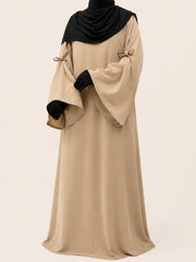 Beige Laiba Basic Abaya
