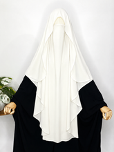 White Flap Round Khimar