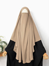 Beige Round Khimar