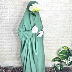 Emerald Jilbab With Cuff Sleeves