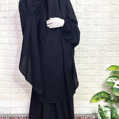 Black Two Pc Jilbab