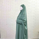 Emerald Jilbab With Plain Sleeves