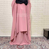 Pastel Pink Butterfly Abaya