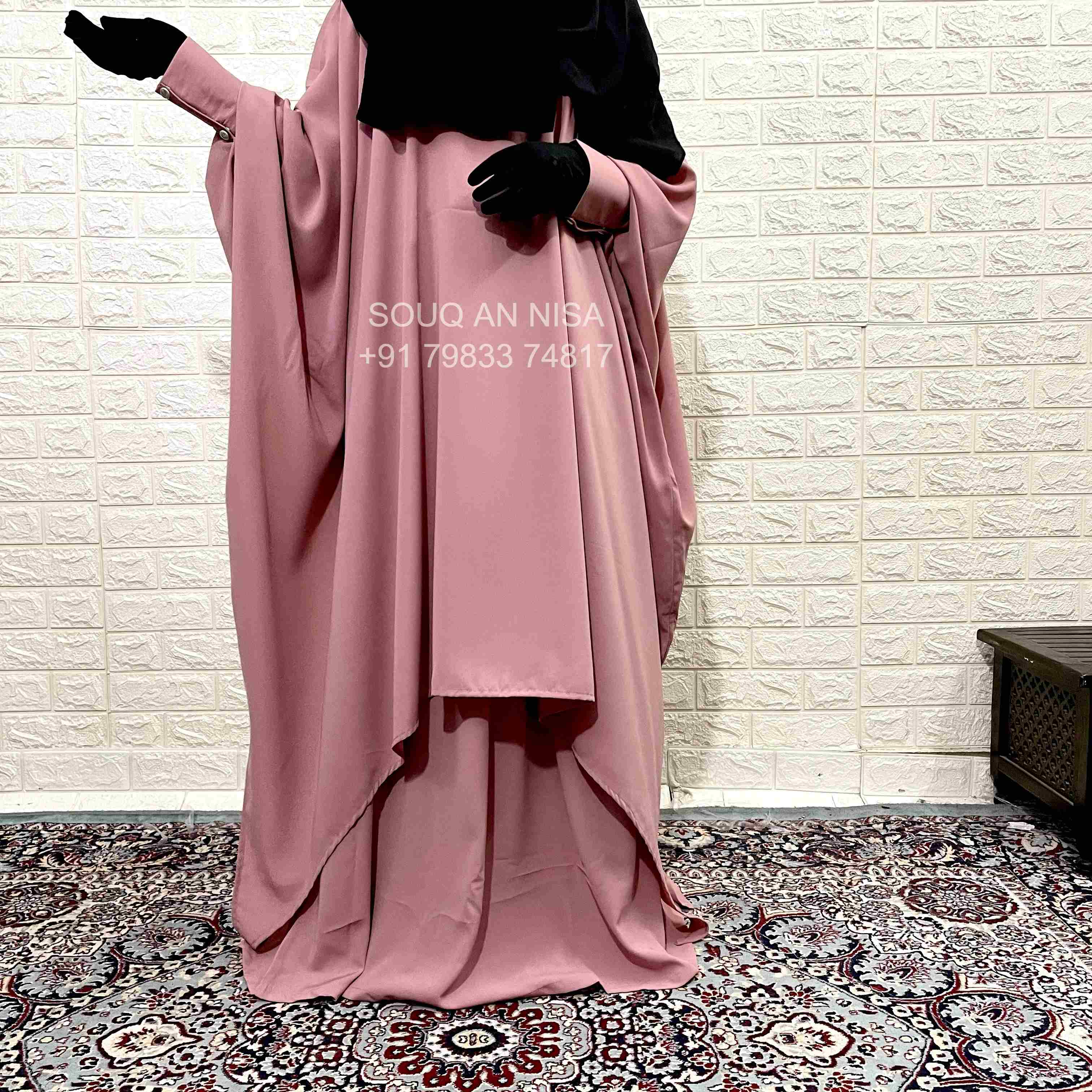 Half on sale butterfly abaya