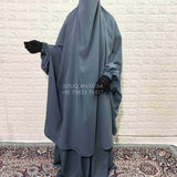 Grey Two Pc Jilbab