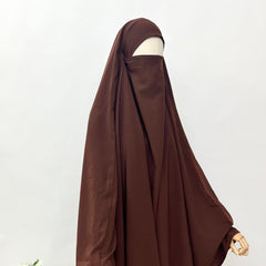 Brown Awrah Khimar
