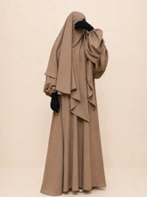 Beige Abaya Khimar Set