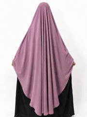 Dusty Mauve Awrah Khimar With Flap