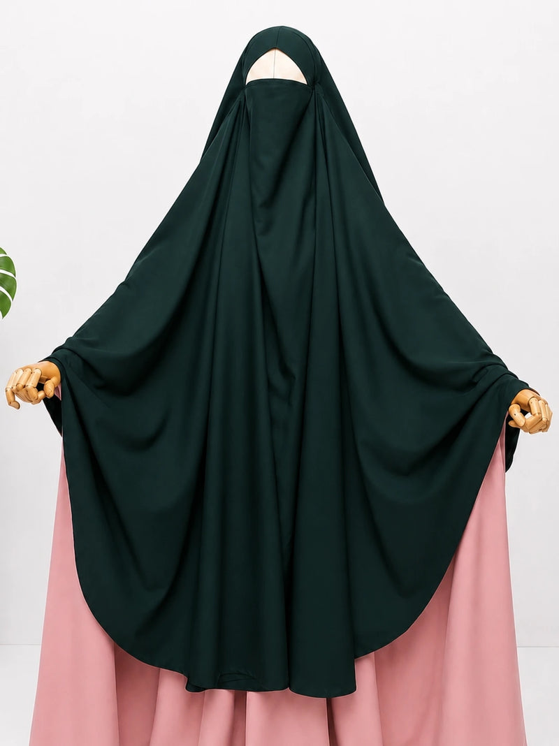 Hunter Green Awrah Khimar