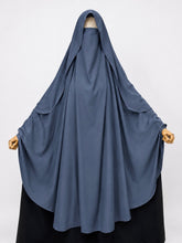 Gray Awrah Khimar With Flap