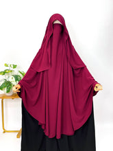 Maroon Awrah Khimar With Flap