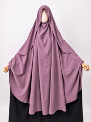 Dusty Mauve Awrah Khimar With Flap