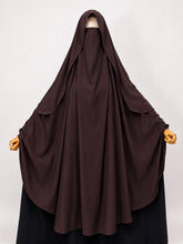 Brown Awrah Khimar With Flap