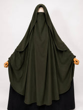 Olive Awrah Khimar With Flap