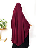 Maroon Awrah Khimar With Flap