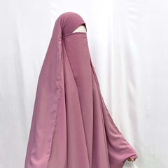 Pastel Pink Awrah Khimar
