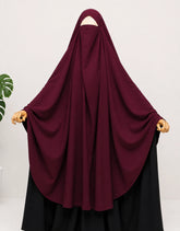 Maroon Awrah Khimar