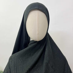 Hijab with crochet border