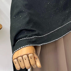 Hijab with crochet border