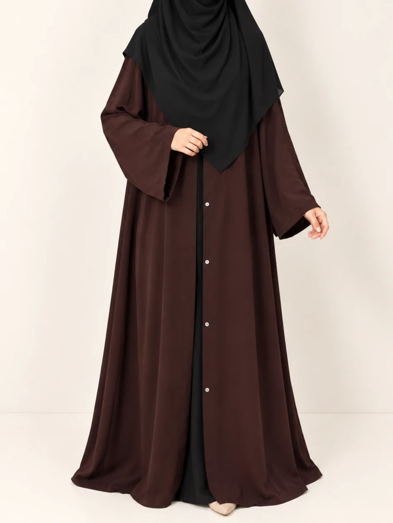Front Open Basic Abaya