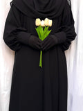 Basic Abaya With Cuff Sleeves
