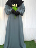 Basic Abaya With Cuff Sleeves