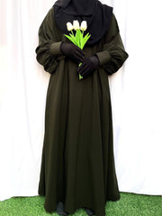 Basic Abaya With Cuff Sleeves