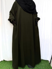 Basic Abaya With Cuff Sleeves