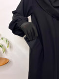 Basic Abaya With Elastic Sleeves