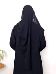 Basic Abaya With Elastic Sleeves