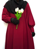 Basic Abaya With Cuff Sleeves
