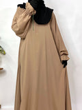Beige Aline Abaya
