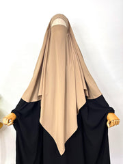Beige Diamond Khimar