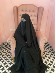 Black Irani Chadar Without Sleeves