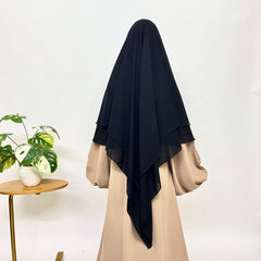 Two Layers Flap Diamond Khimar