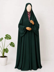 Hunter Green Irani Chadar With Sleeves